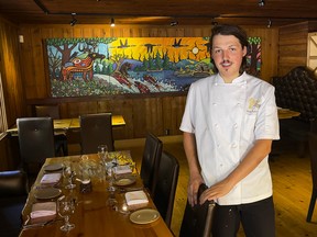 L’Orée du Bois chef, Émile Héroux, who succeeded chef-owner Jean-Claude Chartrand, who died of COVID in March 2021.
