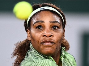 Serena Williams at the the 2021 French Open tennis tournament in Paris.