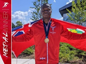 At the Canada Games, on August 19, 2022, Elizer Adjibi of Ottawa won golds with a new games record in the men's 100-metre sprint, and also as part of the 4x100 relay team