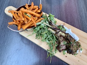 Lamp chops at J' TM Resto Bar on Clarence Street