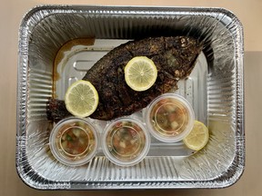 Grilled tilapia from Moyo Grill in Barrhaven. Photo by Peter Hum