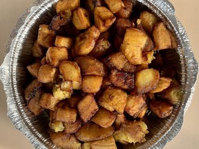 Fried plantain from Moyo Grill in Barrhaven.  Photo by Peter Hum