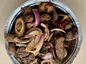 Grilled goat from Moyo Grill in Barrhaven.  Photo by Peter Hum