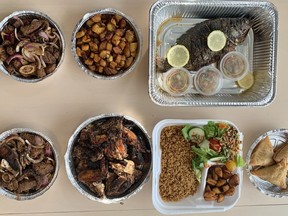 Assortment of dishes from Moyo Grill in Barrhaven.  Photo by Peter Hum