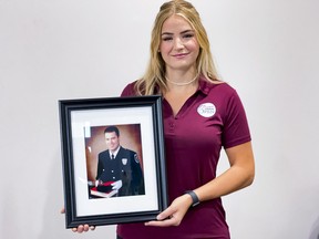 Natasha Hurtubise is the niece of Bruno Gendron and organizer of the charity golf tournament being held in honour of the Ottawa police officer and former paramedic who died in 2020.
