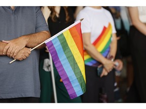 The Capital Pride Festival flag-raising ceremony at Ottawa City Hall took place Monday.