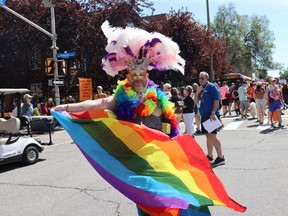 Andrew Larche, 42, said he felt “so much more alive” being able to celebrate Pride in person, on the streets of downtown Ottawa.