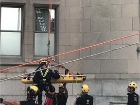 In the early morning of  August 2, 2022 Ottawa Fire used rope rescue equipment to bring an individual safely out of a 'trench' near the Chateau Laurier Hotel