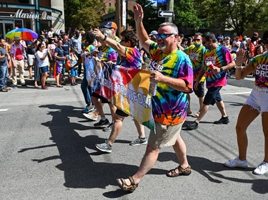 People take part in 2022 Capital Pride Parade in Ottawa on Sunday, Aug. 28, 2022.