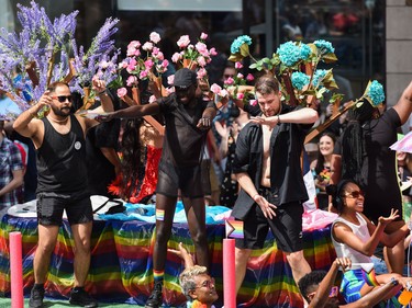 A float makes its way through the 2022 Capital Pride Parade in Ottawa on Sunday, Aug. 28, 2022.