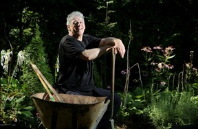 Gardening guru Ed Lawrence, has retired after 40 years working with CBC call-in shows.  Photographed in his own garden at his home in Almonte.