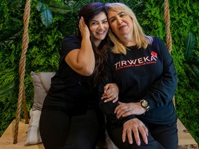 Samah Said, left, and Fadia Zakaria are best friends and co-owners of Tirweka in Kanata.