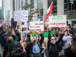 The Iranian community in Ottawa gathered on Sunday and marched in solidarity with the Iranian people in their protest against the oppressive regime of the Islamic Republic following the death of Mahsa Amini.