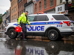Ottawa Police investigate a shooting in the ByWard Market this past summer. If more police and prisons made cities safer, U.S. cities would be the safest in the world — which they are not.