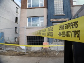 Human remains were apparently found behind two apartment buildings in Vanier, September 29, 2022.