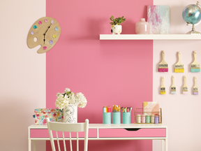 There’s no need to paint a whole wall when a bold stripe will do.