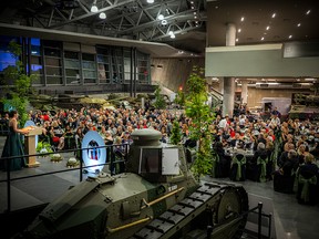 An Evening in the Forest, Pepper Pod’s gala soiree to celebrate their one-year anniversary, was held in the LeBreton Gallery among the tanks and war vehicles at the Canadian War Museum. The toned-down event, due to the Queen’s passing and mourning period, was held Saturday, Sept. 10.