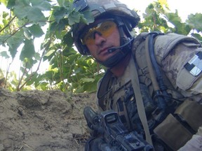 Retired CAF combat engineer Aesop Zourdoumis during his service in Afghanistan.
