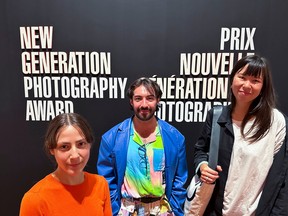 Winners of the 2022 New Generation Photography Award include, left to right, Clara Lacasse, Séamus Gallagher and Marisa Kriangwiwat Holmes.