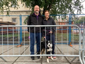 OTTAWA – Sept. 19, 2022 – David and Robin Tremblay, and their dog Bella, drove from Sudbury to attend Monday’s parade commemorating Queen Elizabeth.