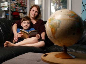 Tommy Lalonde, seen here with his mother, Chloe, was a full-time Grade 4 student at Blessed Carlo Virtual School last year.