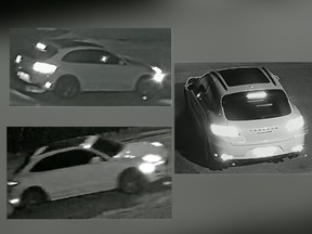 The Ottawa Police Service says it would like to speak to anyone who saw a white Porsche Macan GTS  that was in the area at the time of a shooting in the south end of the city on Monday night.