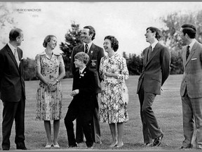 Rod MacIvor captured this image of a moment of family relaxation for the royal family during the 1976 Montreal Olympics, at Bromont, Que.