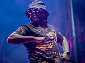T-Pain performing at the 2022 edition of the CityFolk Festival at Lansdowne Park.