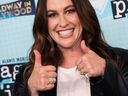 Musician Alanis Morissette attends the premiere of the musical 