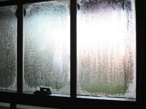 As cooler fall temperatures set in across Canada, damp windows like this are becoming more common.  Mechanical ventilation with an HRV solves this problem and improves indoor air quality.