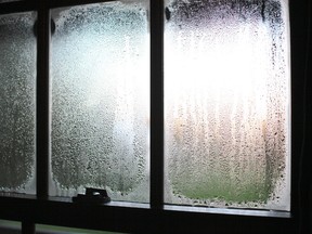 Wet windows like this will become more common as cooler fall temperatures settle across Canada. Mechanical ventilation with HRV solves this problem and improves indoor air quality.