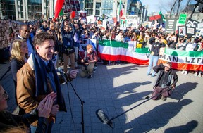 Saturday’s protest started at the National Gallery of Canada and marched to form a human chain stretching the length of the Alexandra bridge. This was the sixth local protest that all began in response to the death of Mahsa “Gina” Amini, a Kurdish-Iranian woman who had been detained by the “morality police” for failing to adhere to strict hijab requirements.