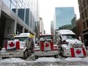Trucks block downtown streets on Feb. 4, 2022 in Ottawa. Should the city have been better prepared for this?    