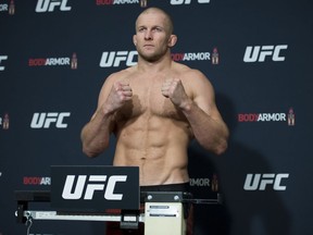 Light Heavyweight fighter Misha Cirkunov is seen during the UFC official weight in in Richmond, B.C., Friday, Sept. 13, 2019.