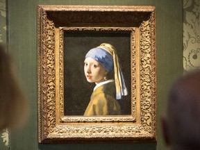 Files: Johannes Vermeer's painting "Girl with a Pearl Earring" at the Mauritshuis museum in The Hague