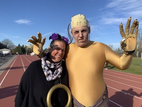 Tori Kitor and her son Finn, dressed as Gollem, joined Ausome Ottawa's Halloween "Trot or Treat" day to raise money for sports programs for children with autism.