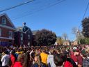 Thousands of Queen's University Students gathered on Aberdeen Street for the annual 