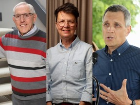 Bob Chiarelli, Catherine McKenney and Mark Sutcliffe are all running for mayor of Ottawa in the 2022 municipal election.