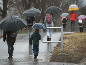 Kids are frequently accompanied by their parents en route to school. These aren't the good old days when traffic dangers were minimal.