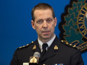 File photo/  The police board has hired Eric Stubbs, an assistant commissioner with the RCMP in British Columbia, as Ottawa’s next chief of police.
