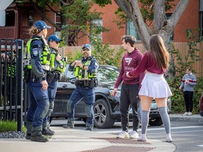 Ottawa Police Service, Ontario Provincial Police and City of Ottawa Bylaw and Regulatory Services officers were out in full force in Sandy Hill on Saturday.