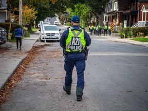 Ottawa Police Service, Ontario Provincial Police and City of Ottawa Bylaw officers were out in full force in Sandy Hill on Saturday.