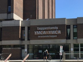A 2019 file photo of the exterior of the downtown Ottawa location of the YMCA-YWCA.