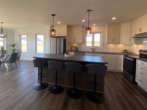 The Guildcrest homes at Russell Ridge Estates are open-concept bungalows.