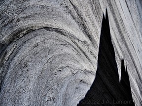 Ottawa photographer JA Lamont's 'A shadow fall on the Lowell Glacier' was selected as this year's joint photo in an international competition judging nearly 11,000 photographs submitted by photographers from 55 countries.