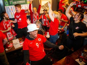 Eddie Benhin was full of joy as Canada scored its first goal at the FIFA World Cup.