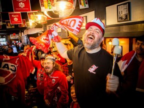 Bryce Crossman was full of joy as Canada scored its first goal at the FIFA World Cup.