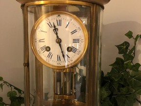 Crystal regulator clock.