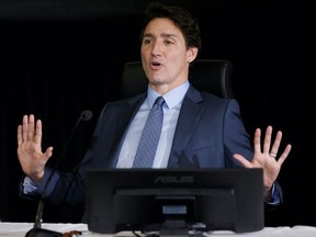 Prime Minister Justin Trudeau testifies at the Public Order Emergency Commission in Ottawa, Friday, Nov. 25, 2022.
