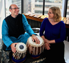 The Triumph of Saraswati will present a unique listening experience. Pictured are soloists Shawn Mativetsky and Catherine Meunier with tabla and marimba, respectively.